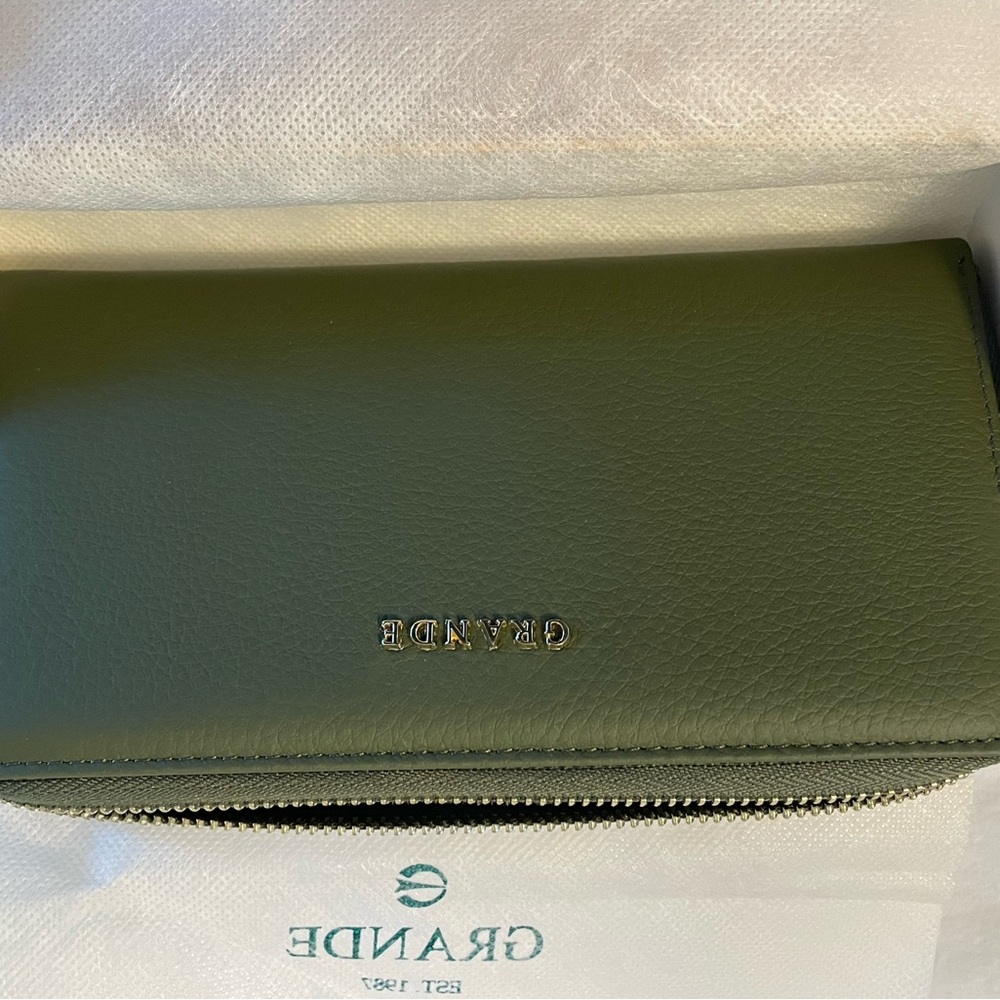 Olive Green leather wallett